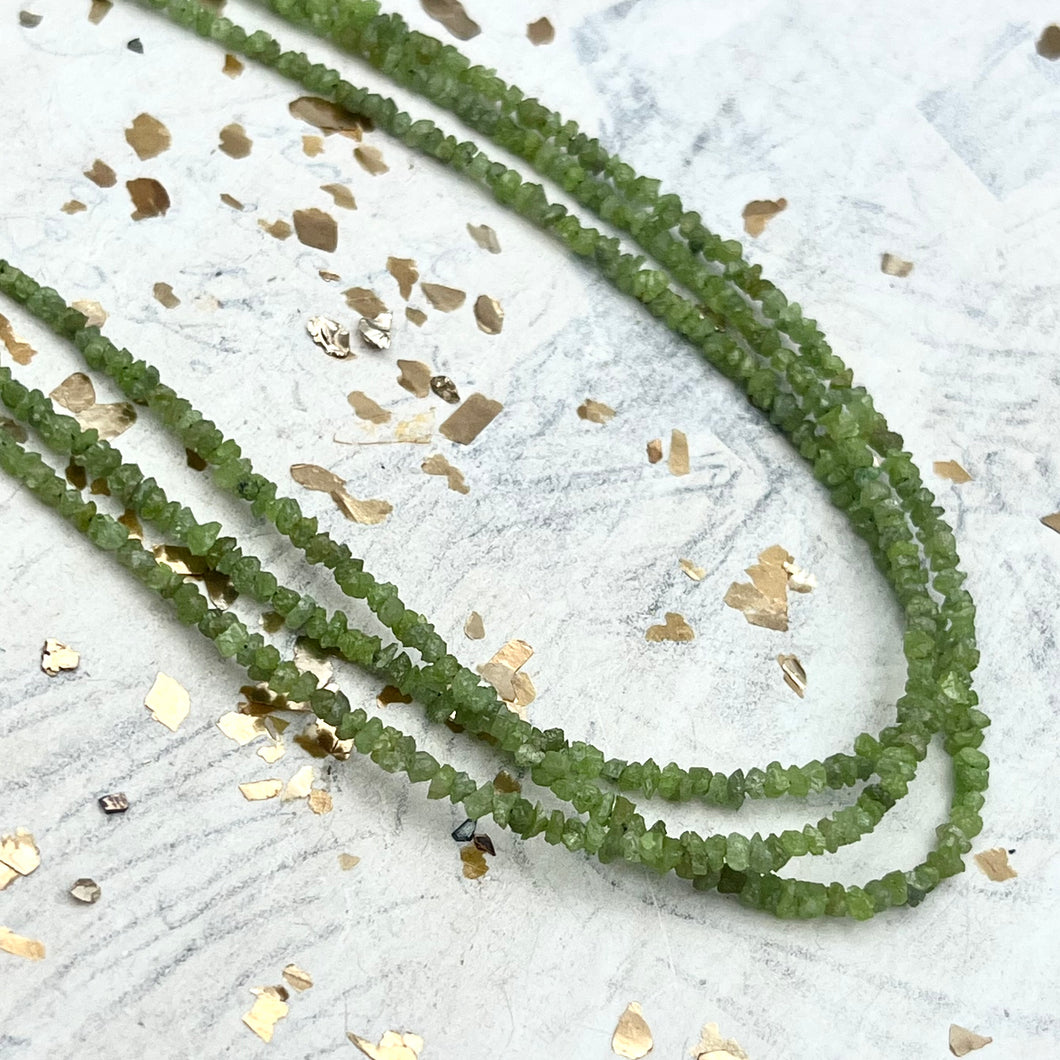 Pre-Order Fresh Cut Faceted Rustic Diamond Bead Strand