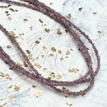 Load image into Gallery viewer, Orchid Faceted Rustic Diamond Bead Strand
