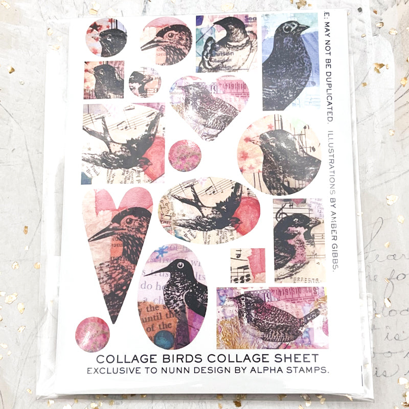 Collage Birds Collage Sheet