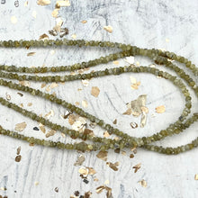 Load image into Gallery viewer, Pre-Order Going Green Faceted Rustic Diamond Bead Strand
