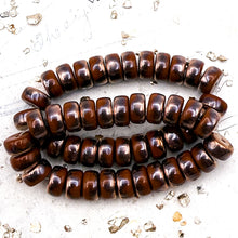 Load image into Gallery viewer, Pre-Order 4x8 Heishi Burnt Umber with Copper Finish
