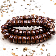 Load image into Gallery viewer, Pre-Order 4x8 Heishi Burnt Umber with Copper Finish
