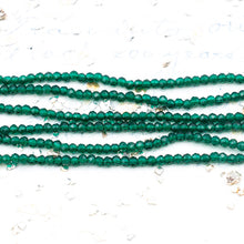 Load image into Gallery viewer, Lucky Green Tiny Crystal Bead Strand
