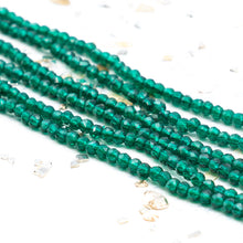 Load image into Gallery viewer, Lucky Green Tiny Crystal Bead Strand
