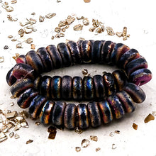 Load image into Gallery viewer, Pre-Order 4x8 Heishi Black with Metallic Volcano and Etched Finishes
