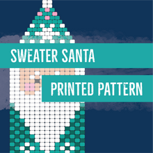 Load image into Gallery viewer, Leopard, Sweater, Stitched and Design Your Own Santa Pattern Bundle - Printed
