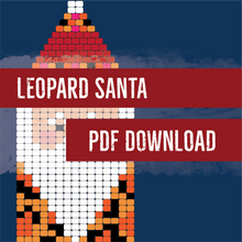 Load image into Gallery viewer, Leopard, Sweater, Stitched and Design Your Own Santa Pattern Bundle - Digital PDF
