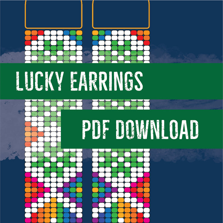 Lucky Earrings Pattern - Digital PDF