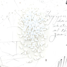 Load image into Gallery viewer, Unicorn Matte White Half Cut Tila Beads
