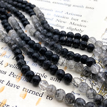 Load image into Gallery viewer, Round Faceted Onyx Ombre Strand
