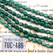 Load image into Gallery viewer, 5x7mm Emerald Oval Gemstone Bead Strand - Tucson Find
