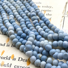 Load image into Gallery viewer, Light Blue Opal Rondelle Gemstone Strand
