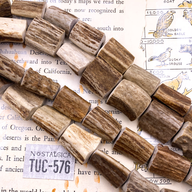 Brown Antler Beads