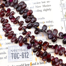 Load image into Gallery viewer, Scarlet Gemstone Teardrop Bead Strand
