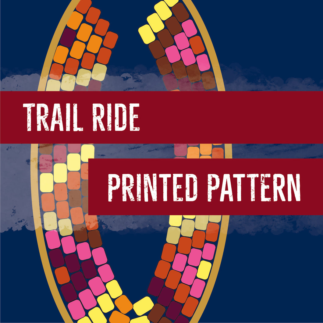 Trail Ride Earrings Pattern - Printed Copy