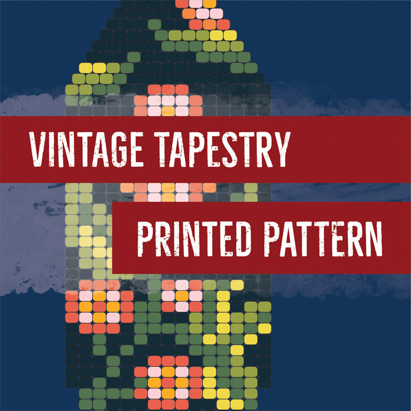Vintage Tapestry Brick Stitch Pattern - Printed Copy