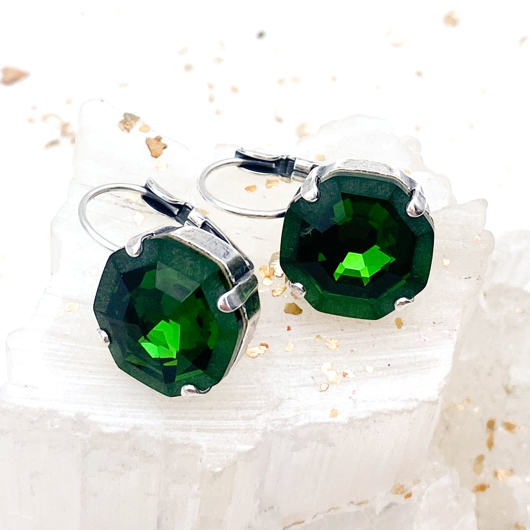 Fern Green Crystal Earring Kit
