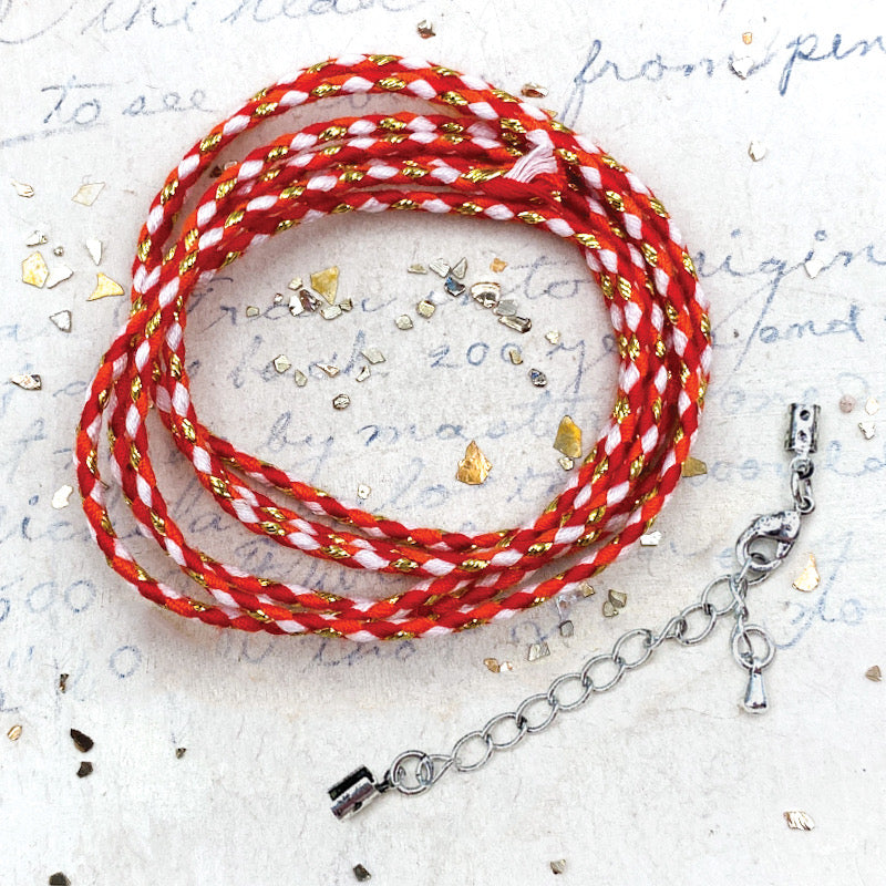 Autumn Embers Braided Cord Necklace Kit - Paris Find!