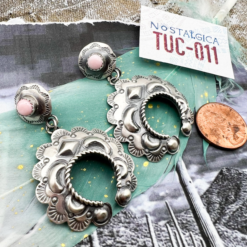 Sterling Silver and Stone Earring Pair - Tucson Find