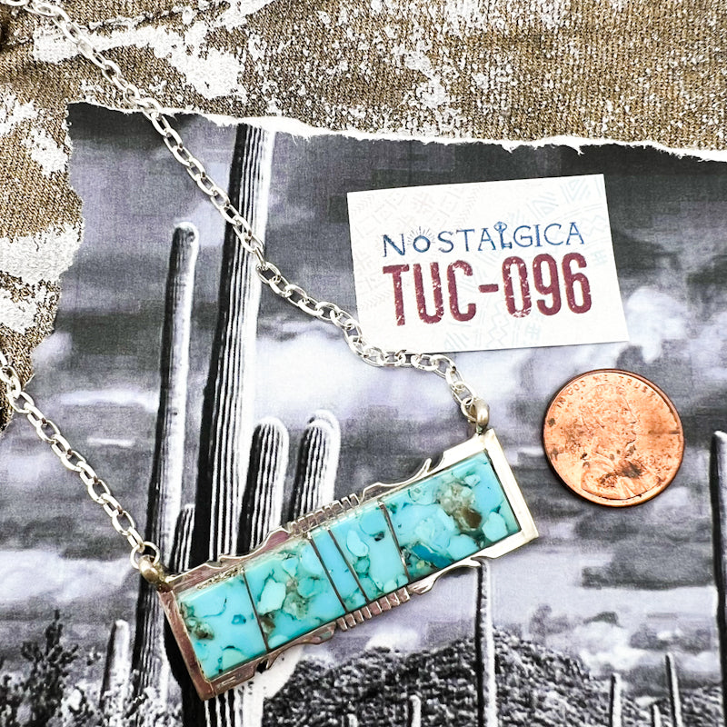 Turquoise Bar Necklace - Tucson Find