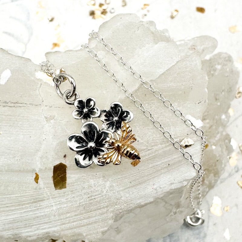 Sterling Silver Sweetest Little Bee Necklace