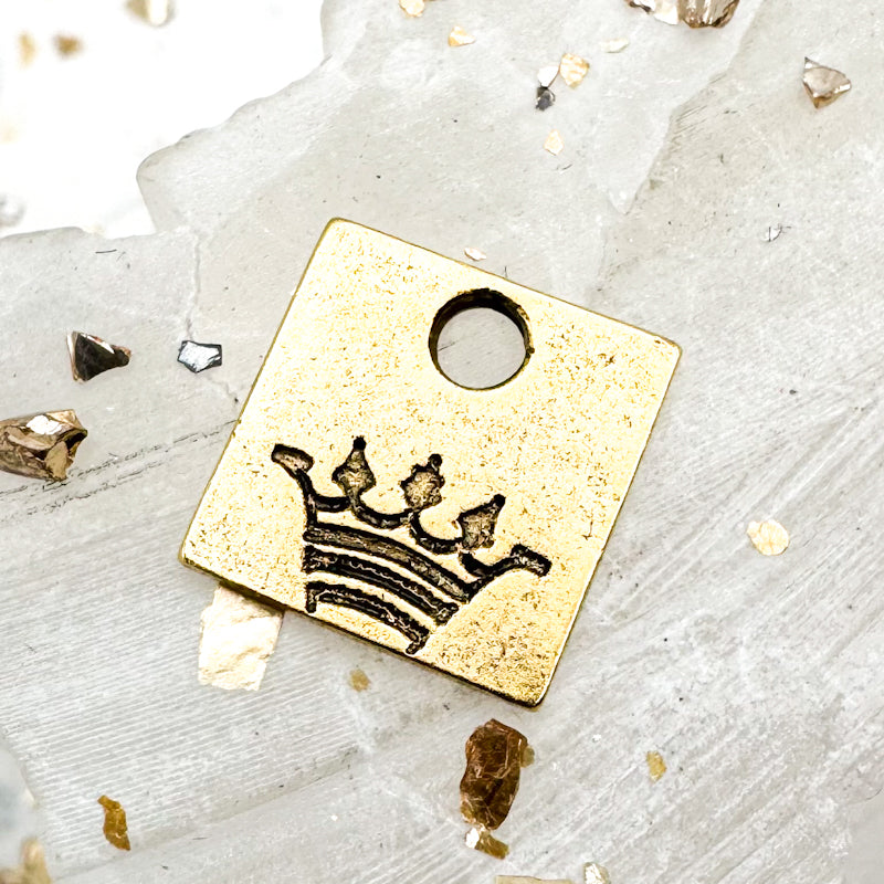 Discontinued! - Antique Gold Royalty Charm