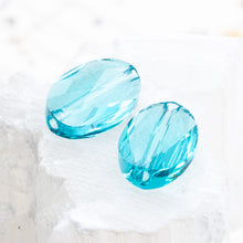Load image into Gallery viewer, 14x10mm Light Turquoise Premium Austrian Crystal Oval Pair
