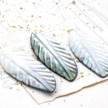 Load image into Gallery viewer, Carved Leaf Mother of Pearl Pendant
