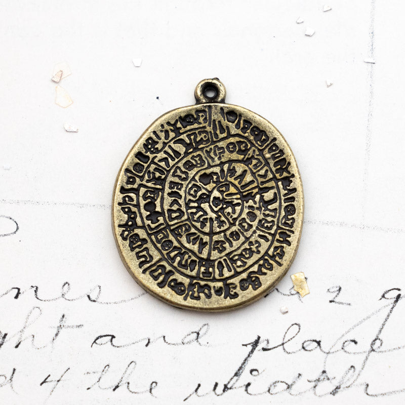 Raiders of the Lost Ark Antique Brass Pendant