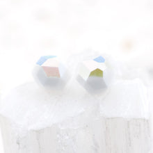 Load image into Gallery viewer, 10mm Half-Drilled Vintage Chalk AB Premium Crystal Beads - 2 Pcs
