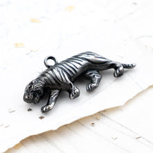 Load image into Gallery viewer, Vintage Acrylic Tiger Charm
