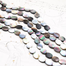 Load image into Gallery viewer, Small Oval Mother of Pearl Bead Strand
