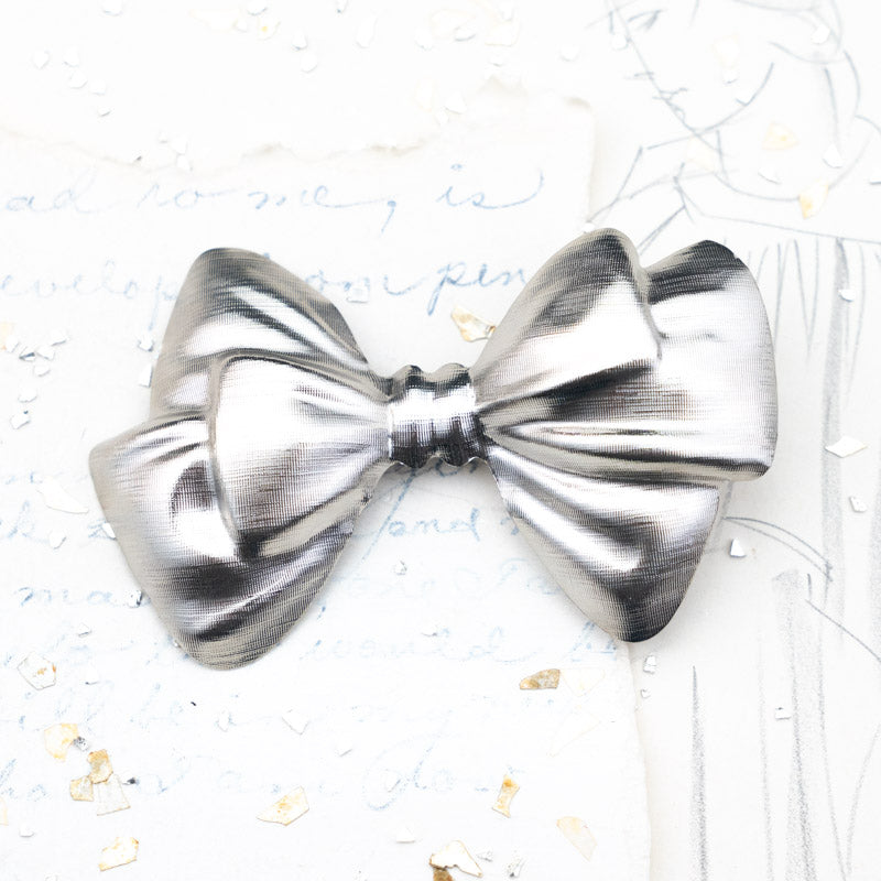 Silver Bow Pin