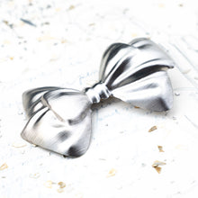 Load image into Gallery viewer, Silver Bow Pin
