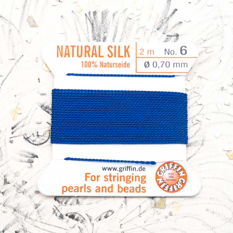Dark Blue #6 Silk Cord with Needle