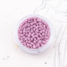 Load image into Gallery viewer, 11/0 Chalk Matte Dusty Rose Round Seed Beads
