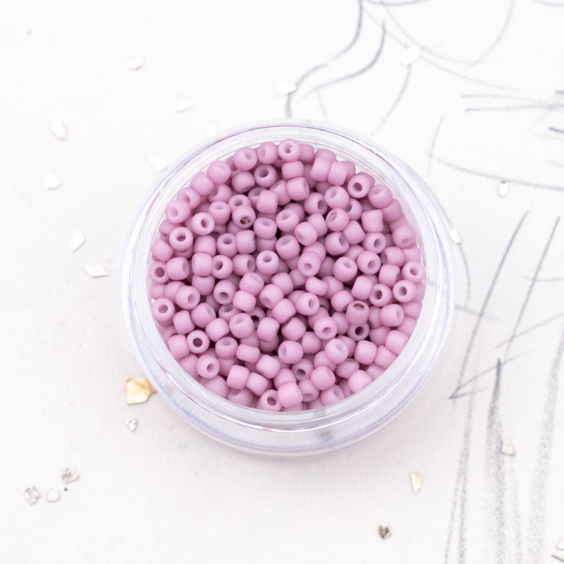11/0 Chalk Matte Dusty Rose Round Seed Beads