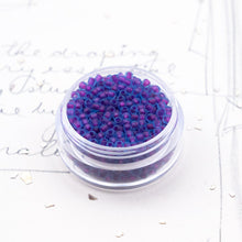 Load image into Gallery viewer, 11/0 Matte Aqua Purple Lined Round Seed Beads
