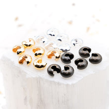 Load image into Gallery viewer, Mixed Metal Crimp Cover Set - 18 pcs
