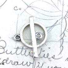 Load image into Gallery viewer, Contemporary Antique Silver Toggle Clasp
