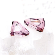 Load image into Gallery viewer, 14mm Antique Pink Cosmic Triangle Ring Link Pair
