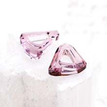 Load image into Gallery viewer, 14mm Antique Pink Cosmic Triangle Ring Link Pair
