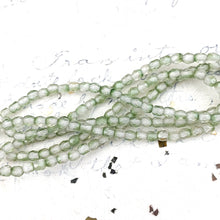 Load image into Gallery viewer, 3mm Pale Sage Faceted Round Fire-Polished Bead Strand
