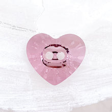 Load image into Gallery viewer, 16x14mm Antique Pink Premium Crystal Heart Button
