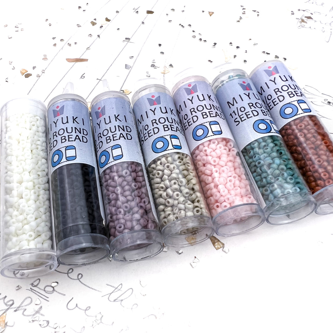 Mid-Century Modern Seed Bead Bundle - 7 Colors