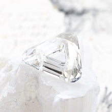 Load image into Gallery viewer, 30mm Clear Premium Crystal Triangle Pendant
