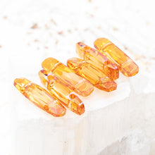 Load image into Gallery viewer, Astral Pink Large 2-Hole Column Beads - 6pcs
