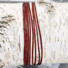 Load image into Gallery viewer, 1mm Natural Red Brown Round Leather Cord
