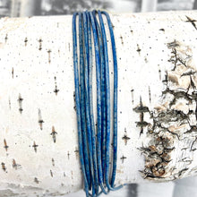 Load image into Gallery viewer, 1mm Natural Blue Round Leather Cord
