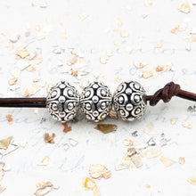 Load image into Gallery viewer, 10mm Ornate Antique Silver Large Hole Bead
